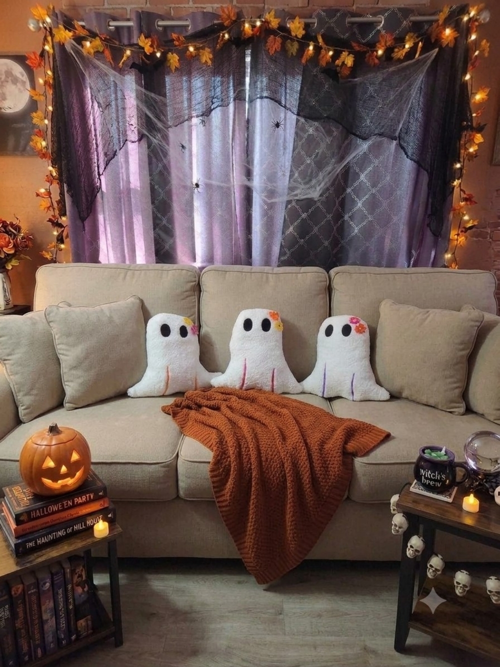 Ghost Plush Decotstive  Pillows Set Of 3